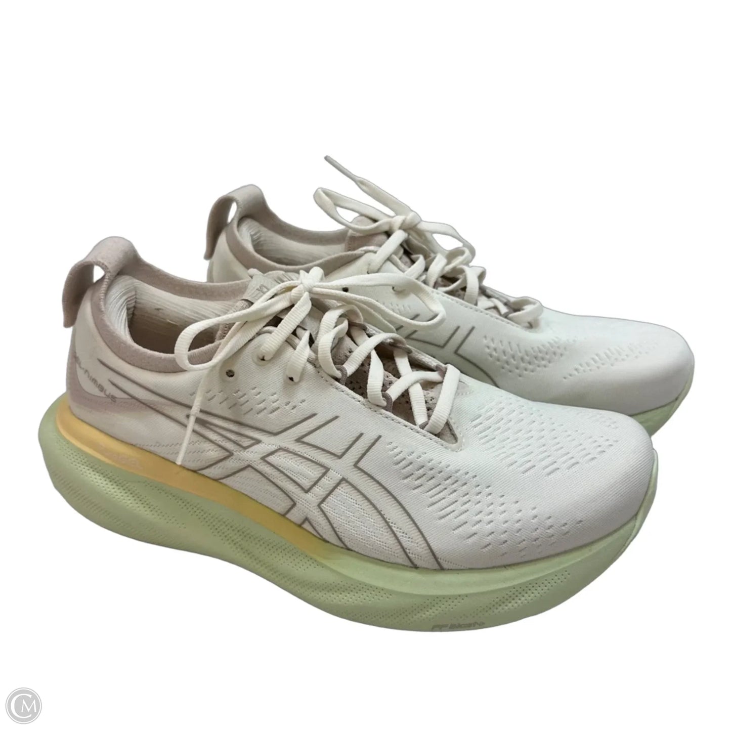 Shoes Sneakers By Asics In Ivory, Size: 9