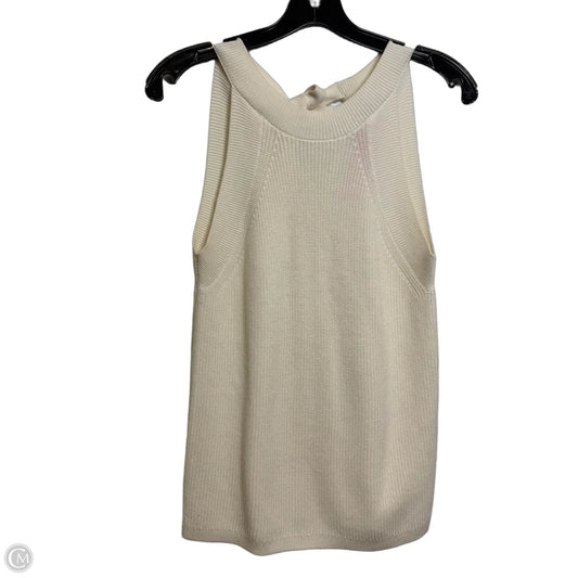 Top Sleeveless By Ann Taylor In Ivory, Size: M
