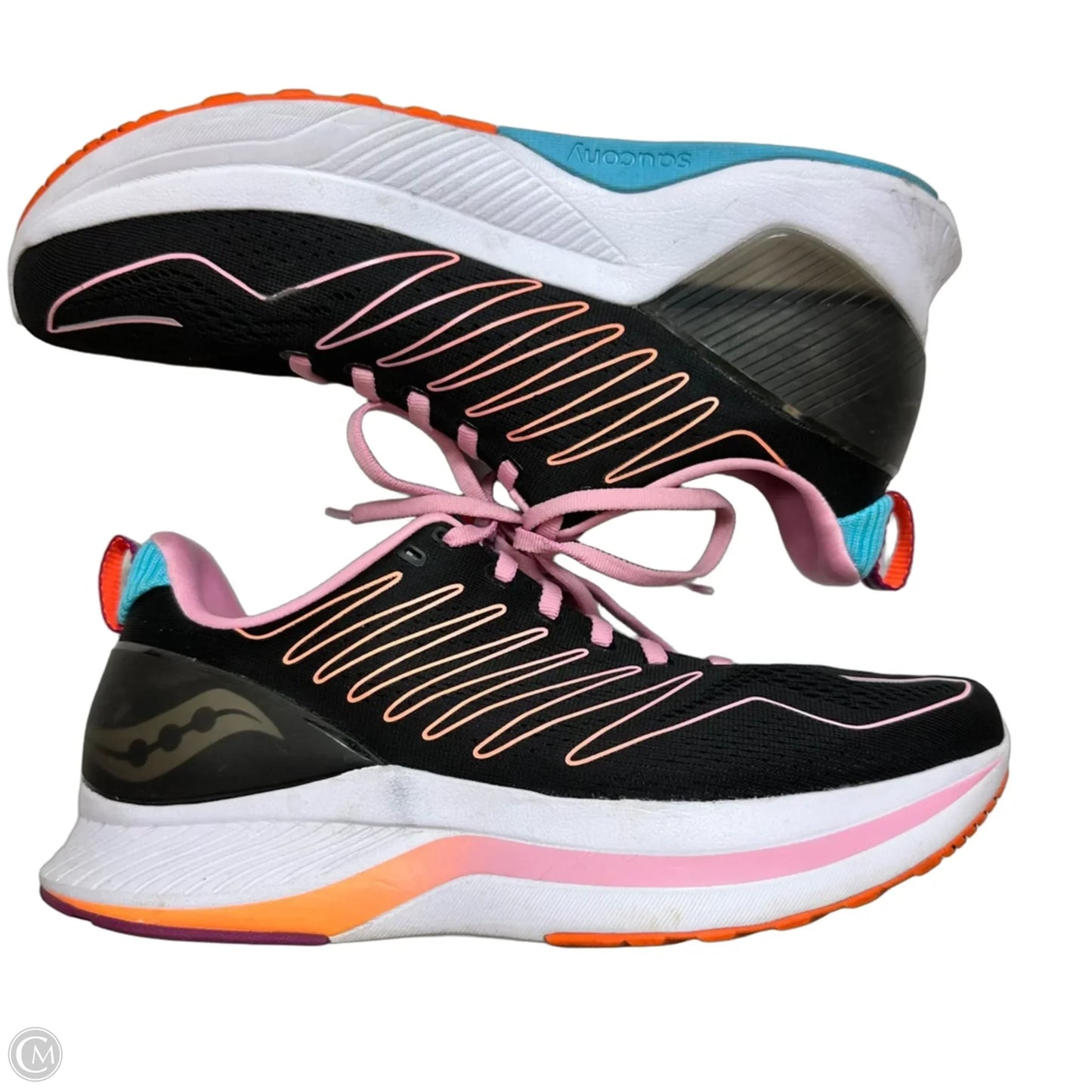 Shoes athletic By Saucony In Black & Pink, Size: 10.5
