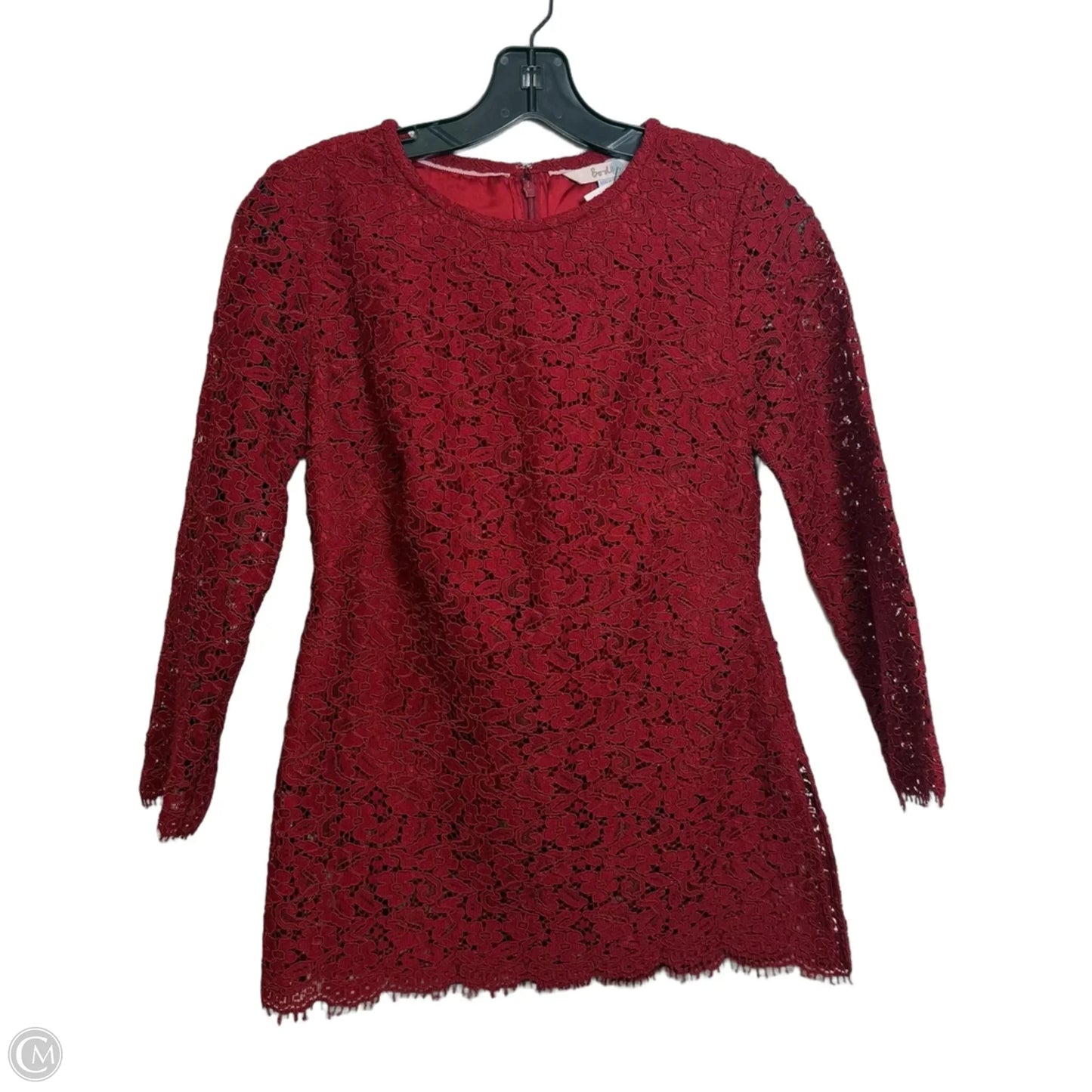 Top Long Sleeve Basic By Boden In Red, Size: S