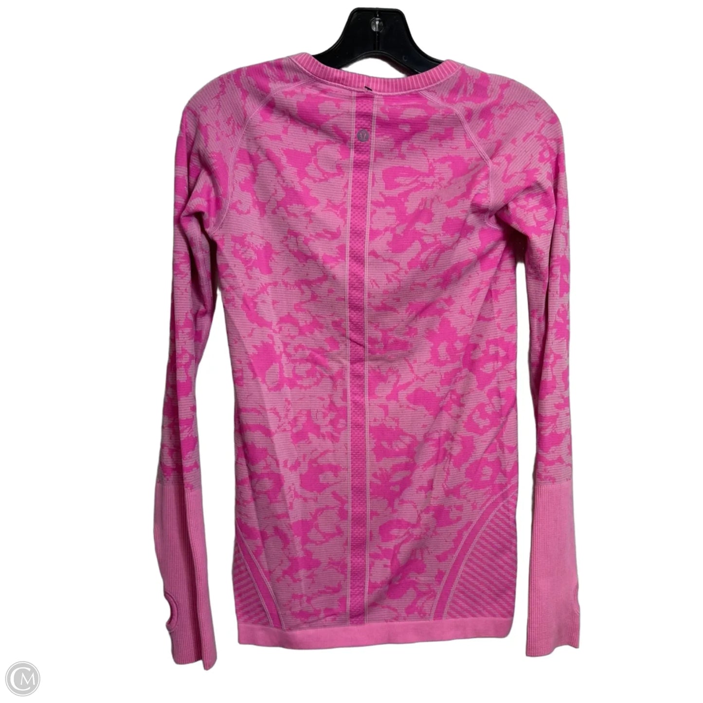 Athletic Top Long Sleeve Crewneck By Lululemon In Pink, Size: S