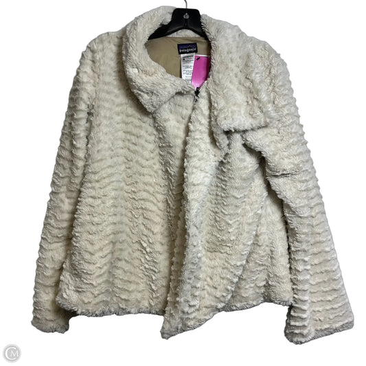 Jacket Faux Fur & Sherpa By Patagonia In Ivory, Size: M