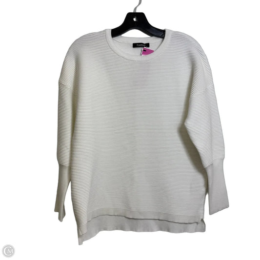 Sweater By Clothes Mentor In White, Size: S