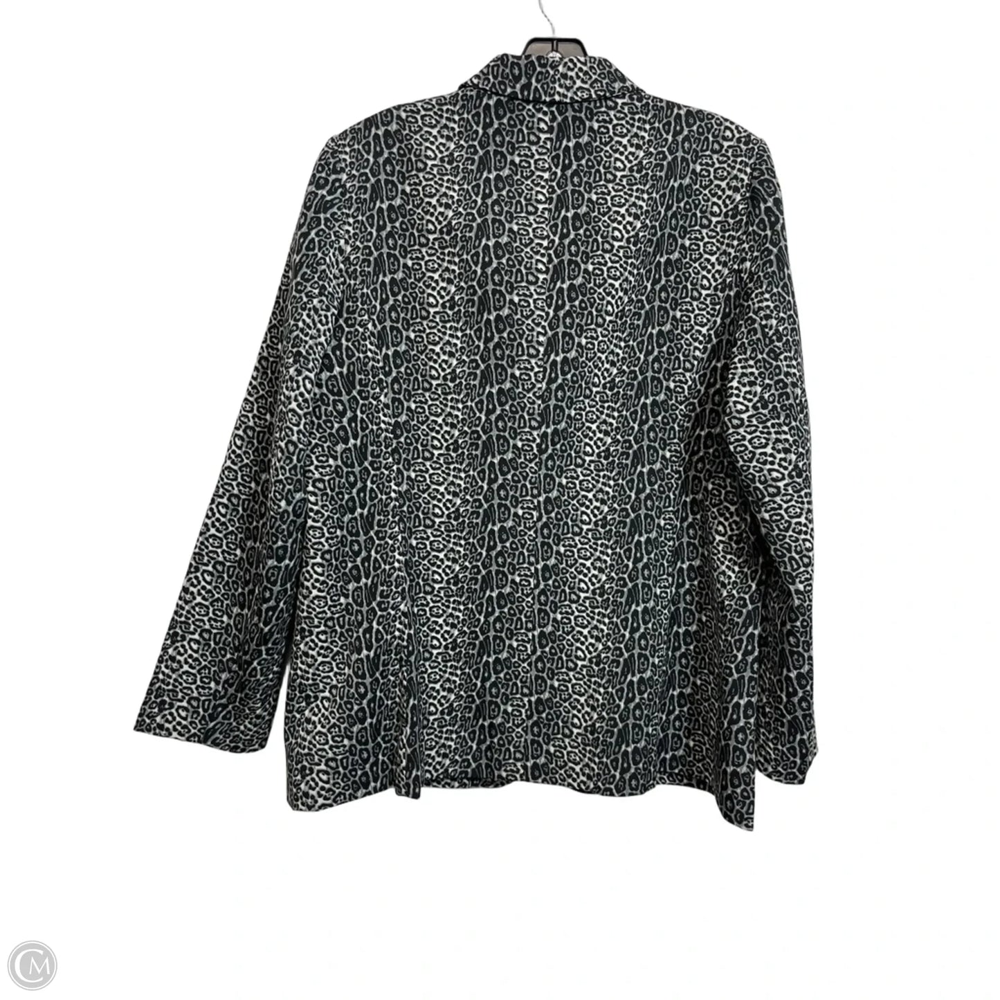Blazer By Clothes Mentor In Animal Print, Size: L