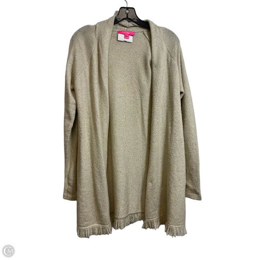 Cardigan Designer By Lilly Pulitzer In Gold, Size: M