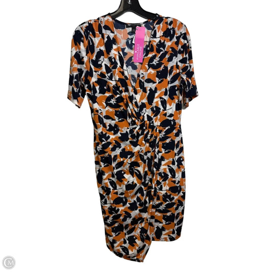 Dress Casual Short By Banana Republic In Black & Orange, Size: M