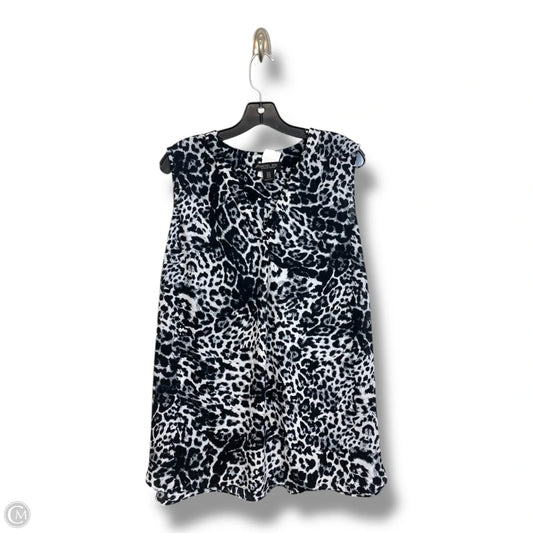 Top Sleeveless By Rachel Zoe In Animal Print, Size: 1x