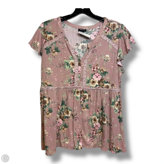 Top Short Sleeve By Torrid In Pink, Size: Xl