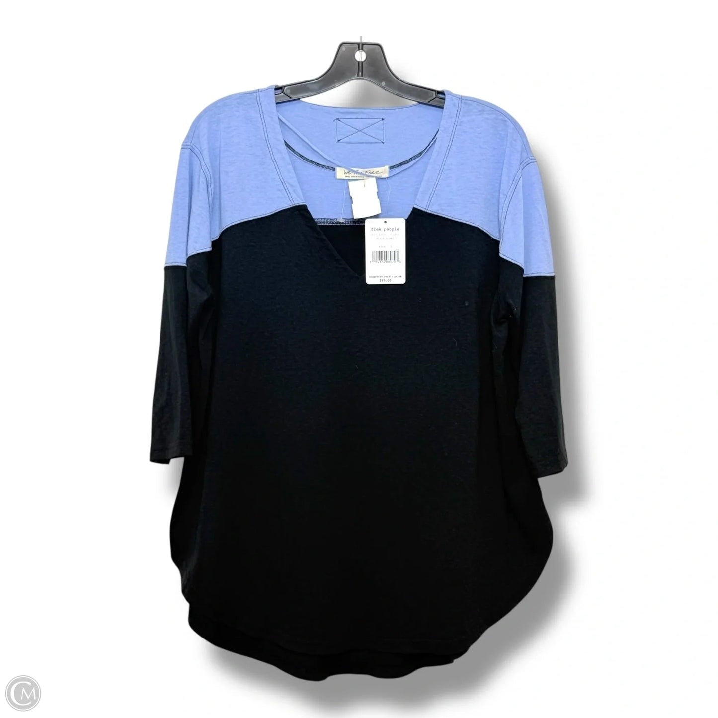 Top Long Sleeve By Free People In Blue, Size: S