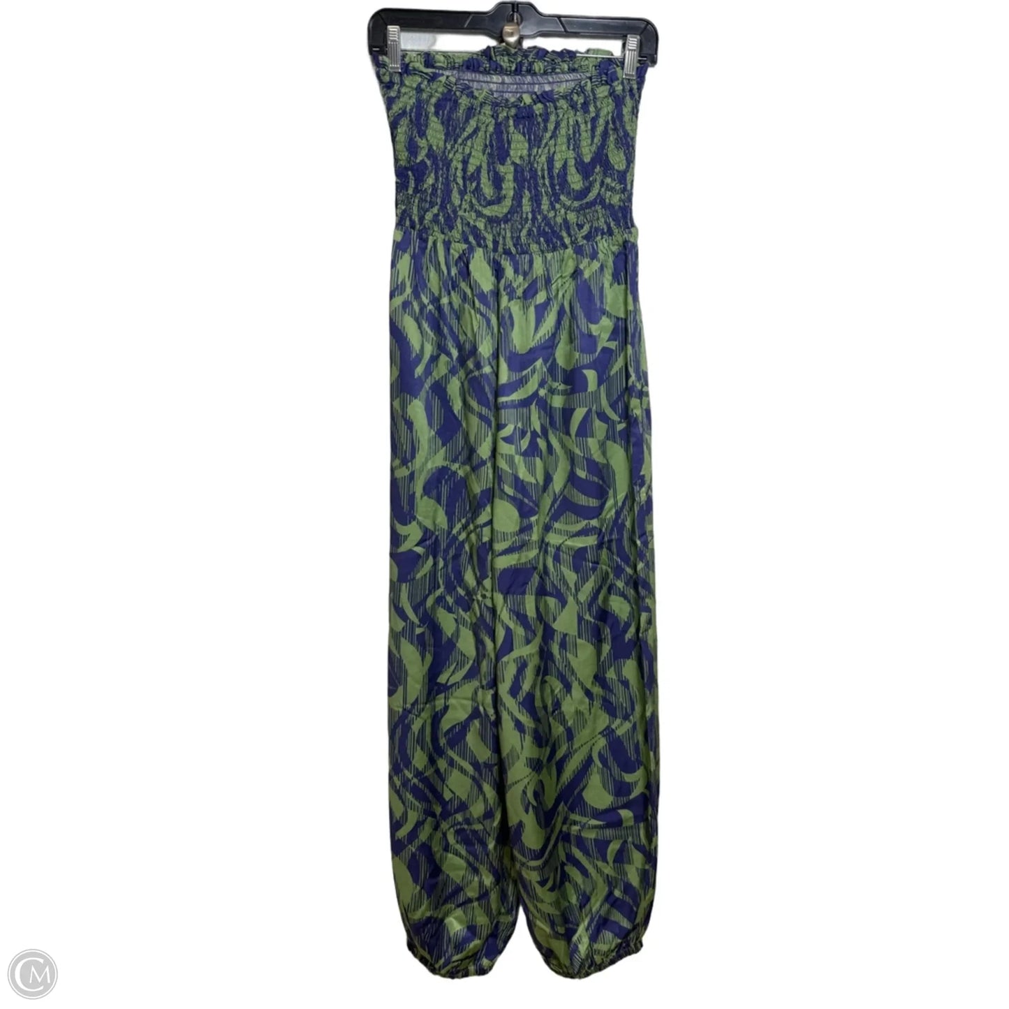 Jumpsuit Casual By Anthropologie In Green & Purple, Size: L