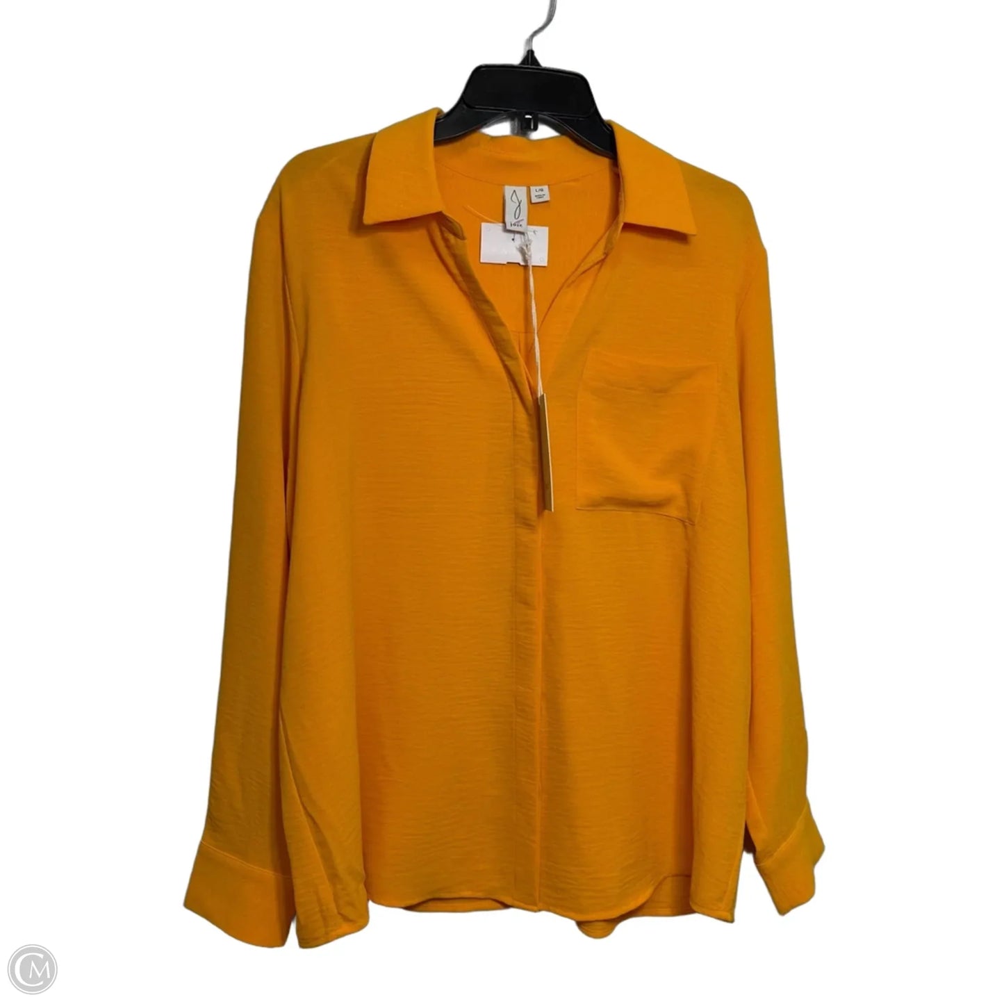 Top Long Sleeve By Joie In Orange, Size: L