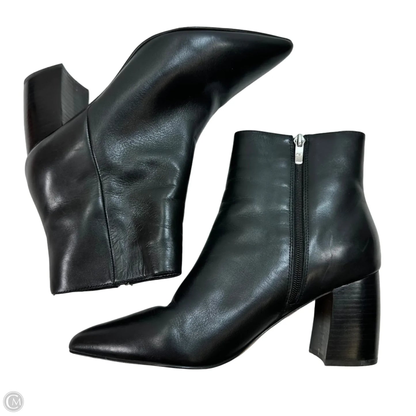 Boots Ankle Heels By Marc Fisher In Black, Size: 10