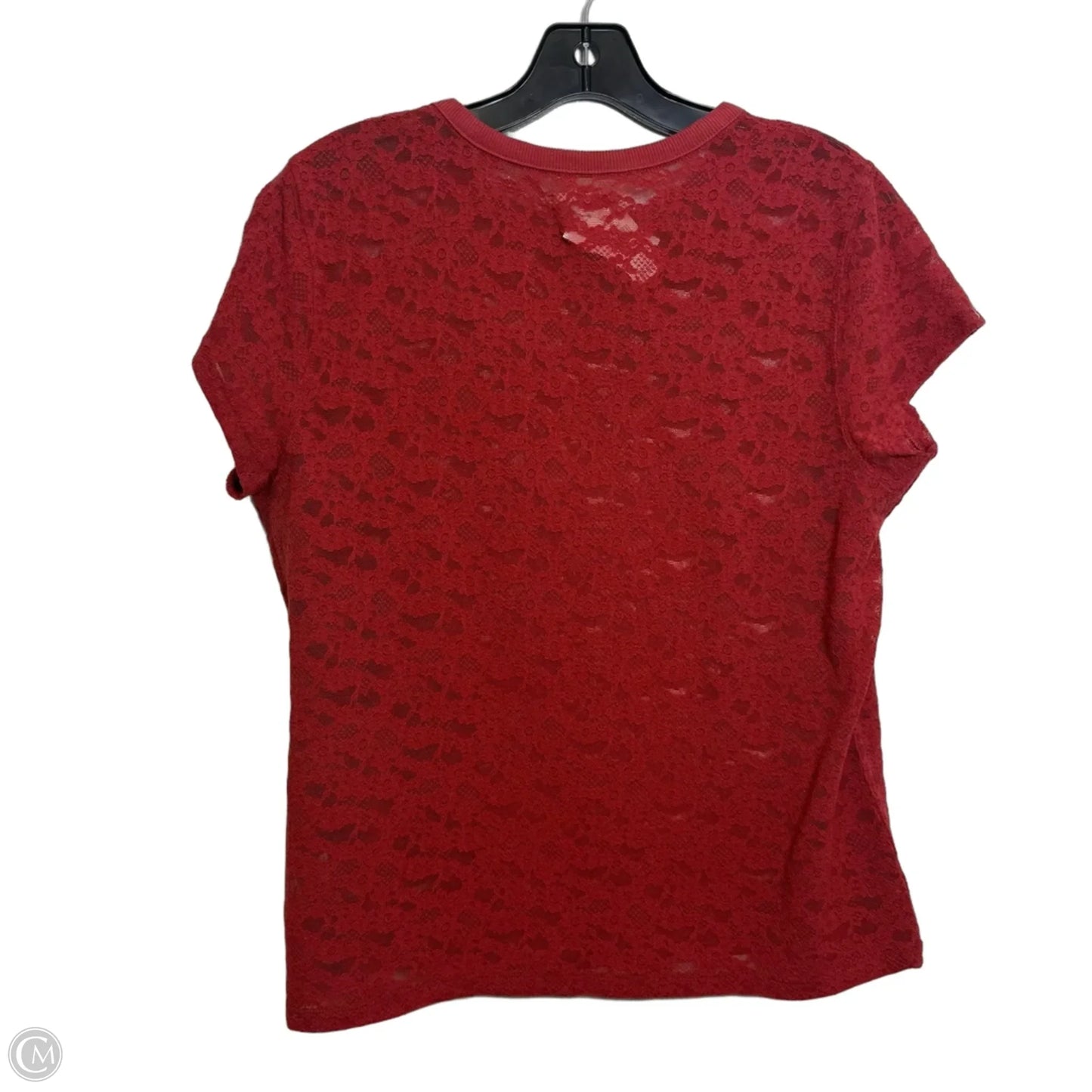 Top Short Sleeve By Aerie In Red, Size: L