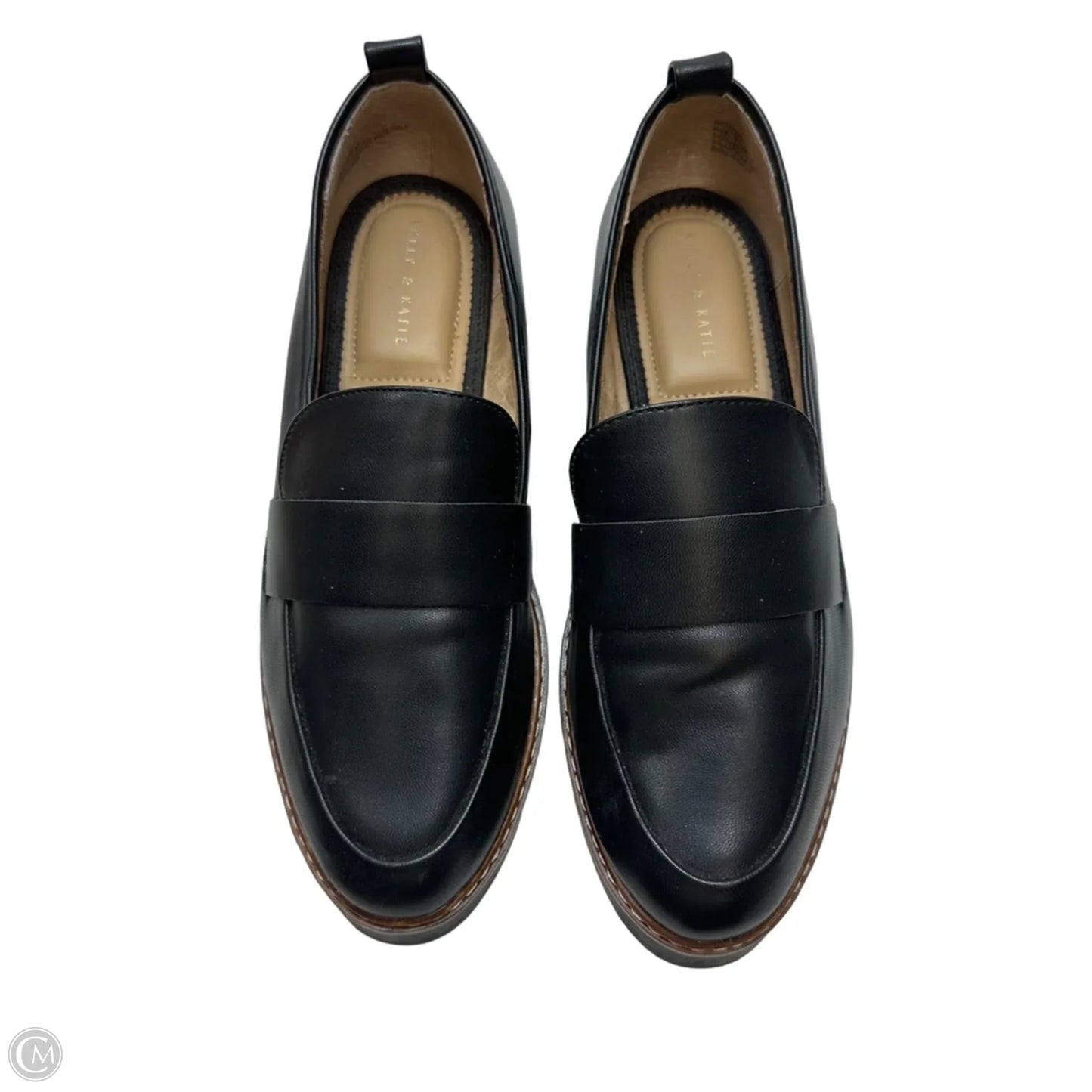 Shoes Flats By Clothes Mentor In Black, Size: 8.5