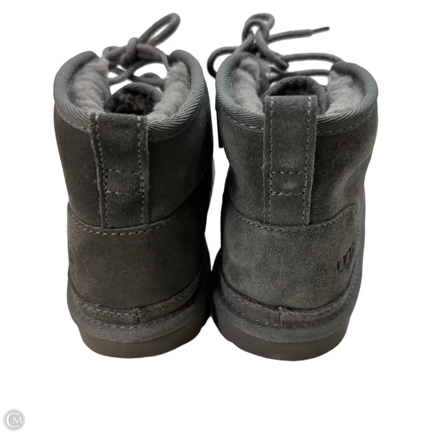 Boots Designer By Ugg In Grey, Size: 38