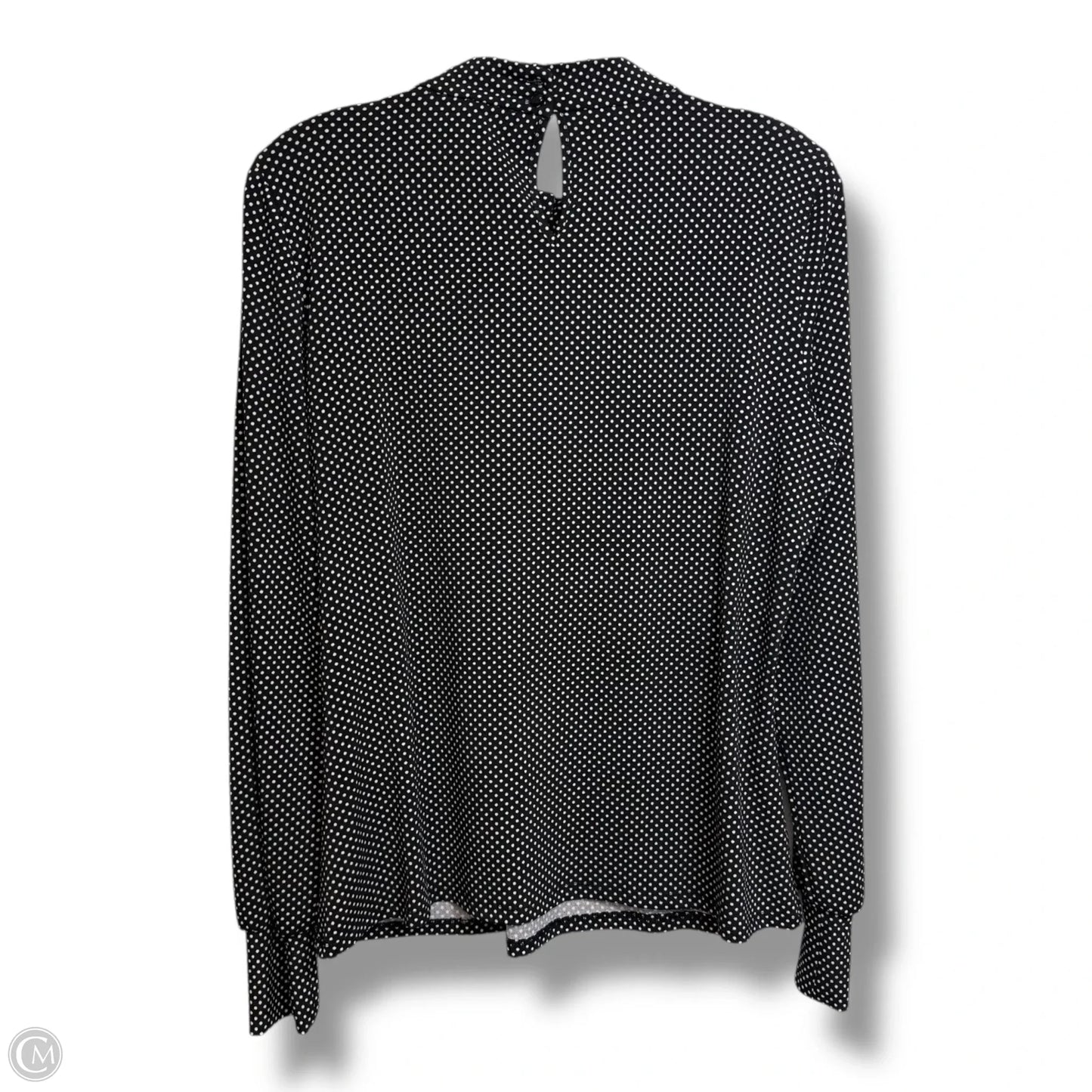 Top Long Sleeve By Adrianna Papell In Polkadot Pattern, Size: M