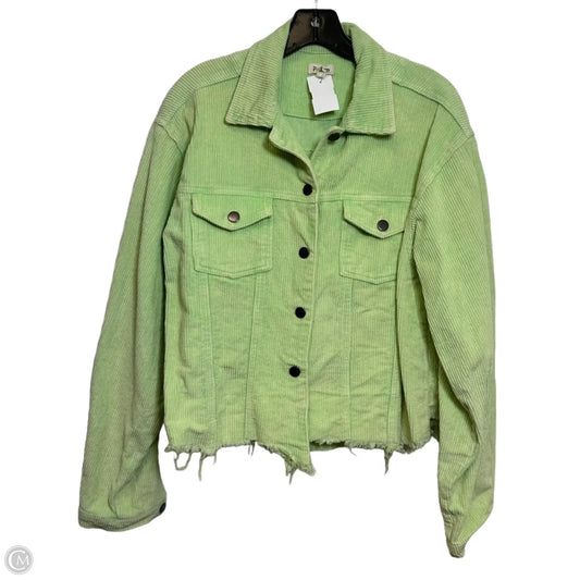 Jacket Shirt By Pol In Multi-colored, Size: L
