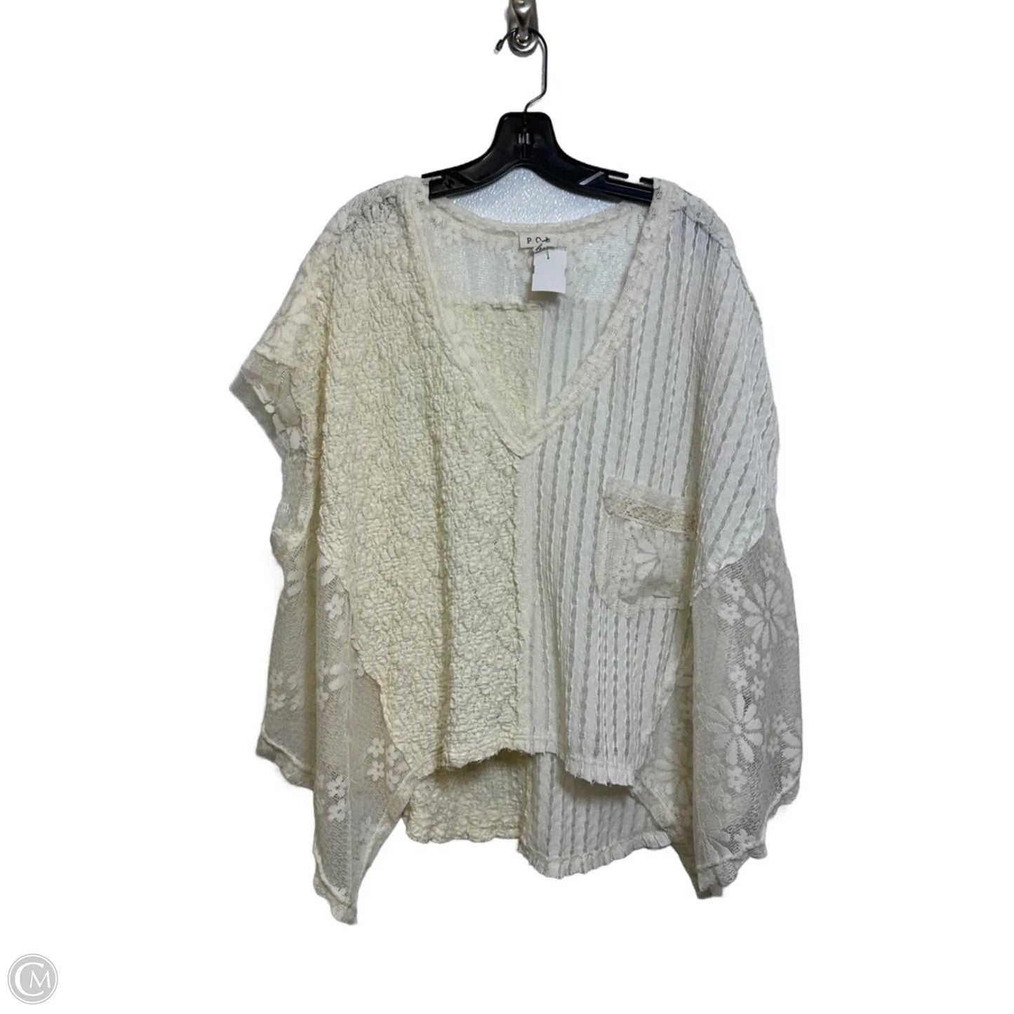 Top Sleeveless By Pol In Ivory, Size: L