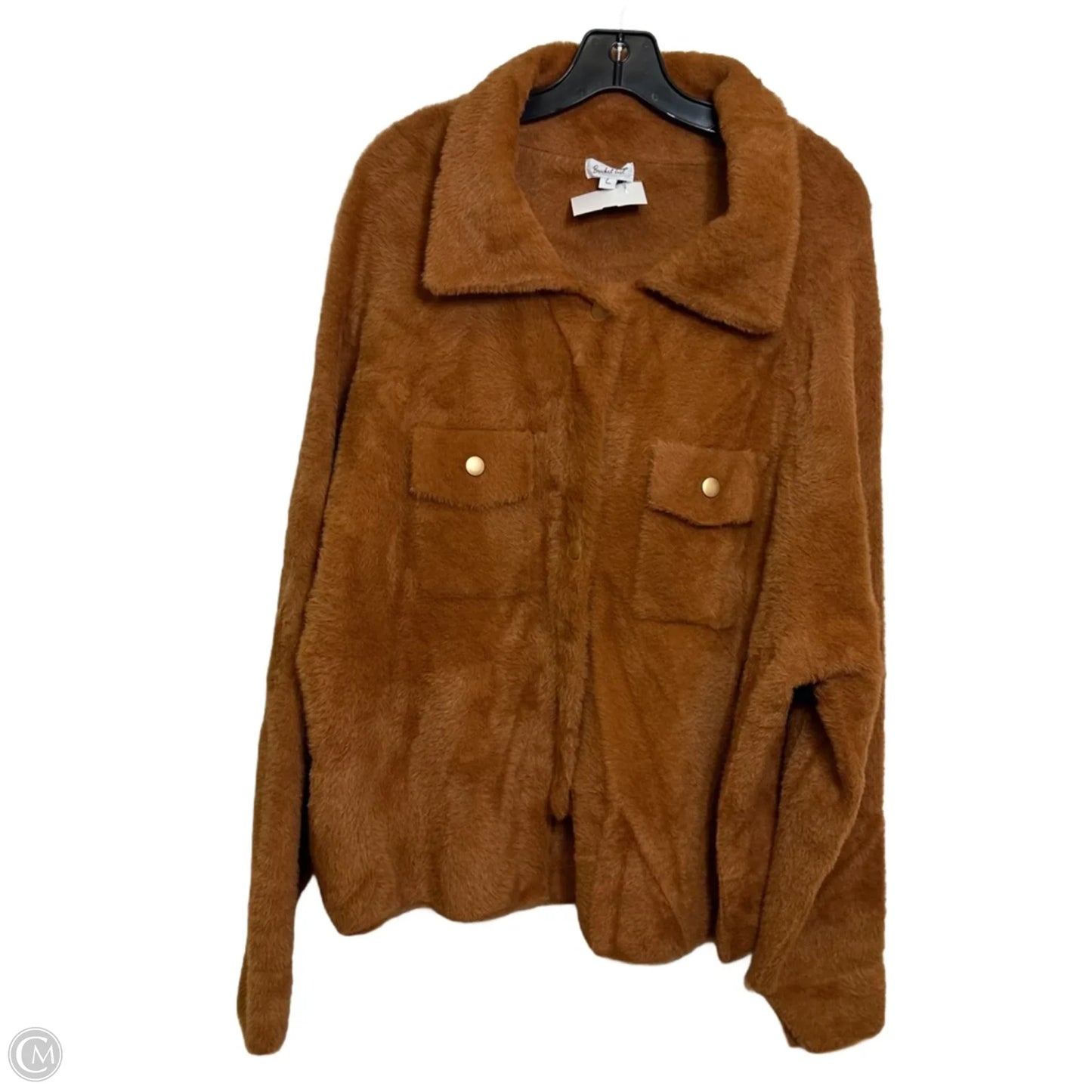 Jacket Shirt By Bucketlist In Copper, Size: L