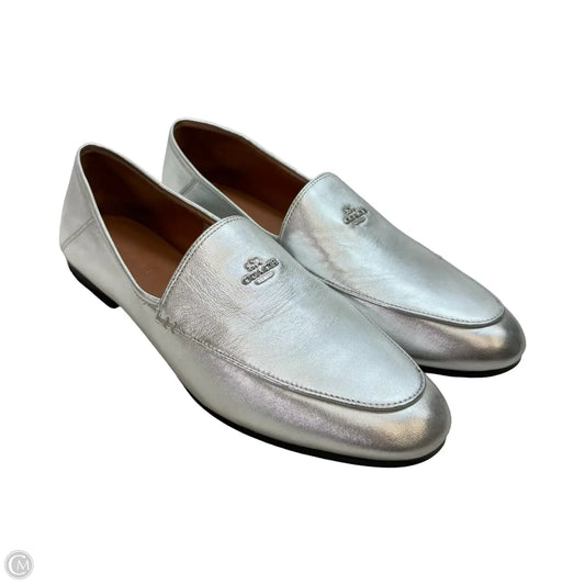 Shoes Designer By Coach In Silver, Size: 9.5