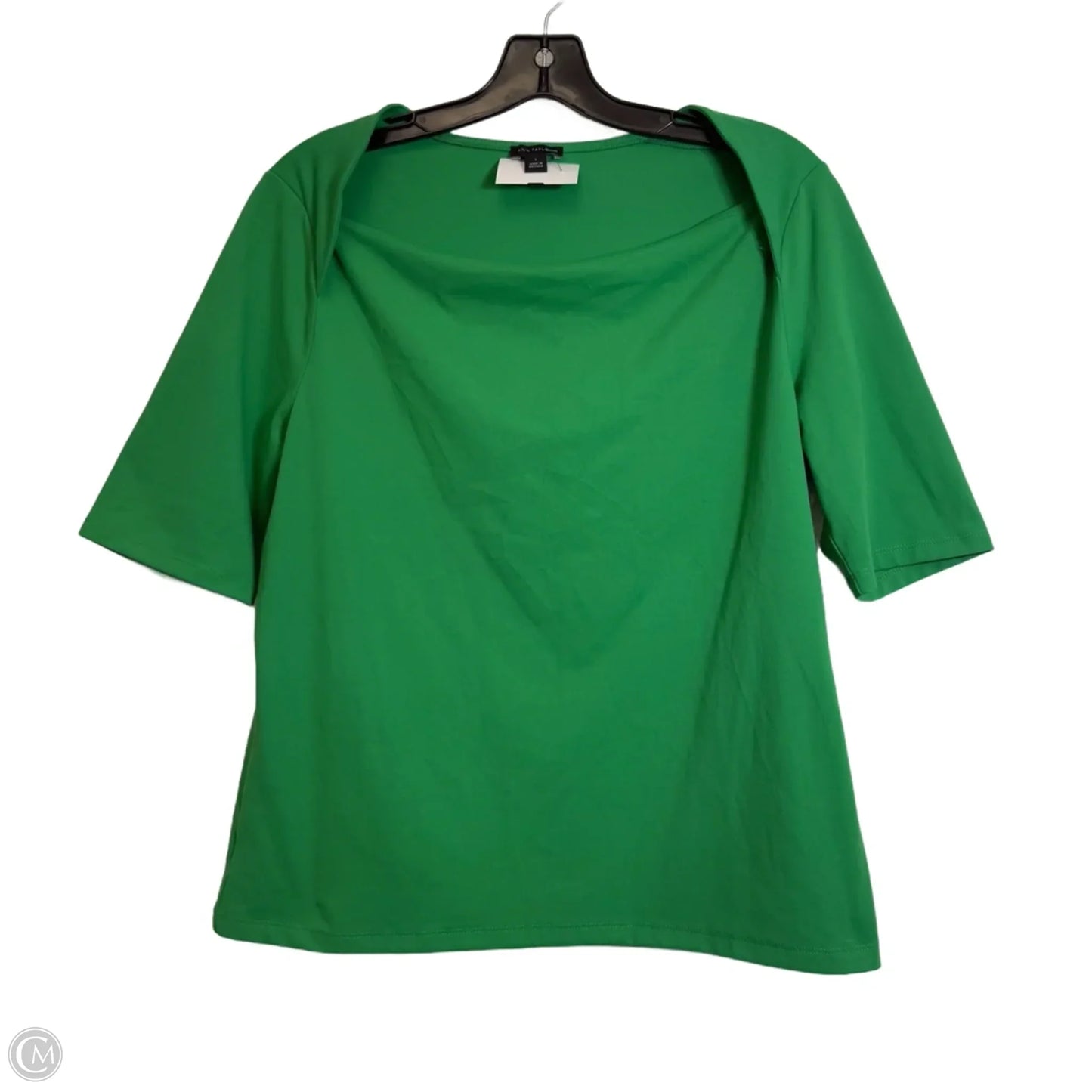 Top Short Sleeve By Ann Taylor In Green, Size: L