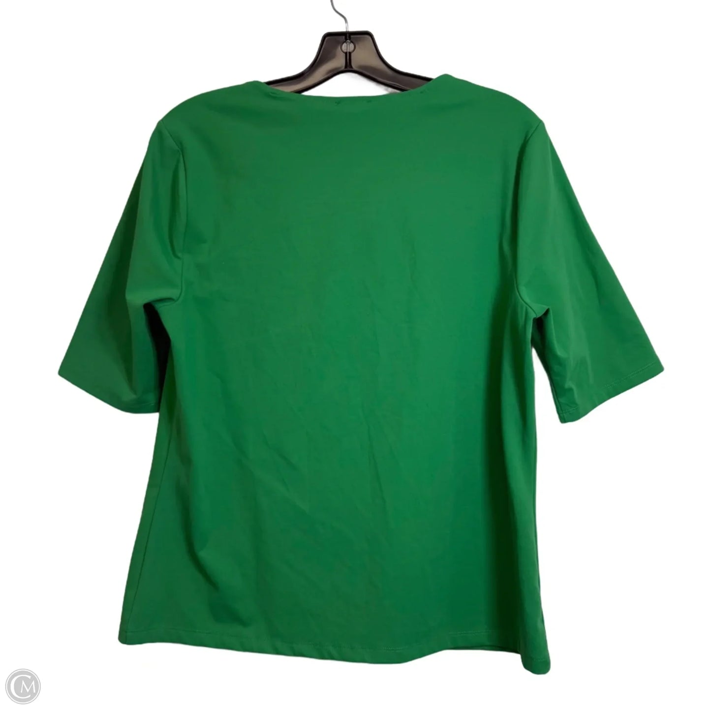 Top Short Sleeve By Ann Taylor In Green, Size: L