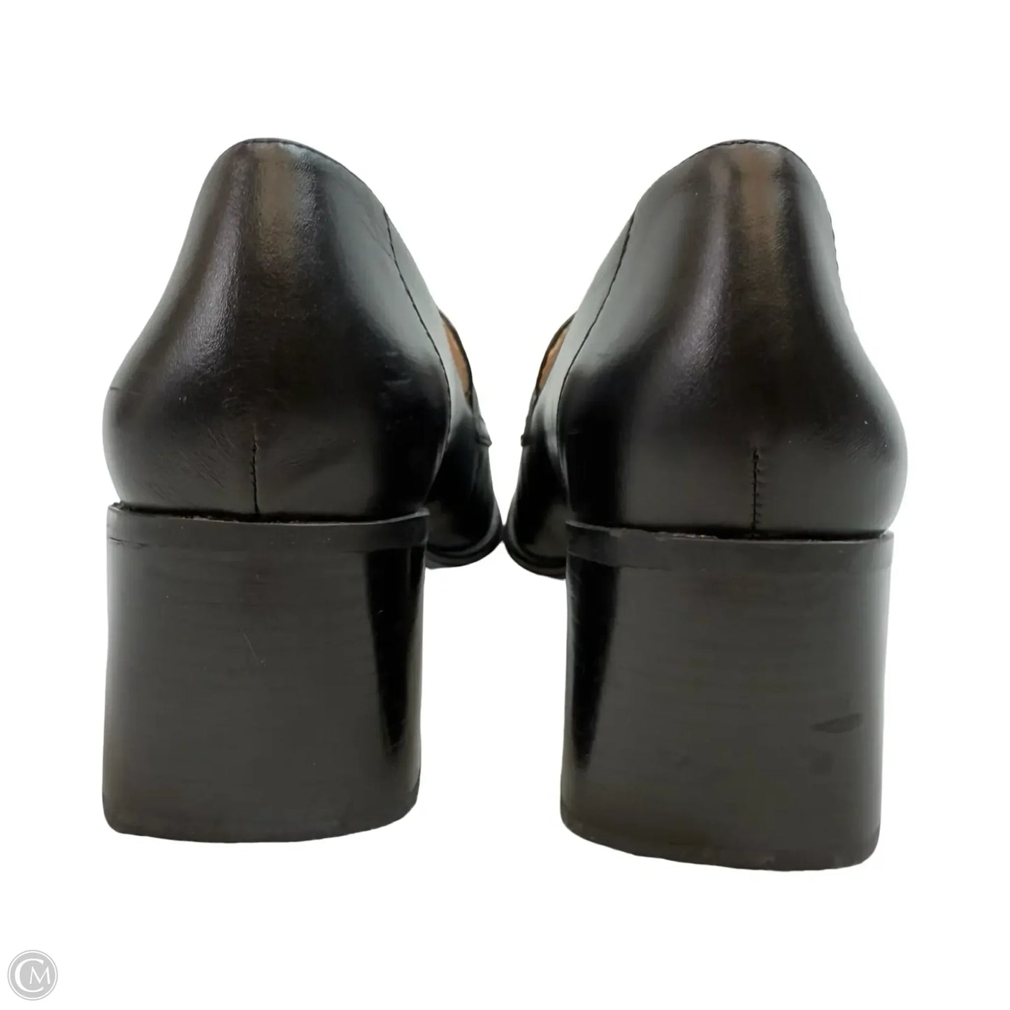 Sandals Heels Block By Clothes Mentor In Black, Size: 8