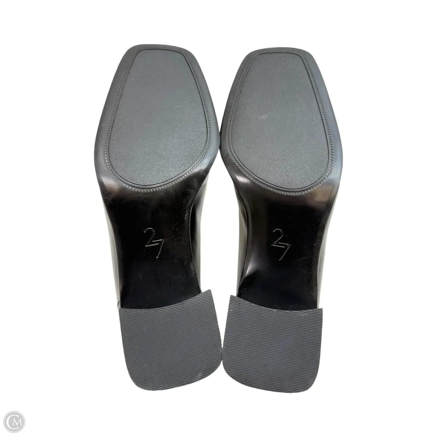 Sandals Heels Block By Clothes Mentor In Black, Size: 8