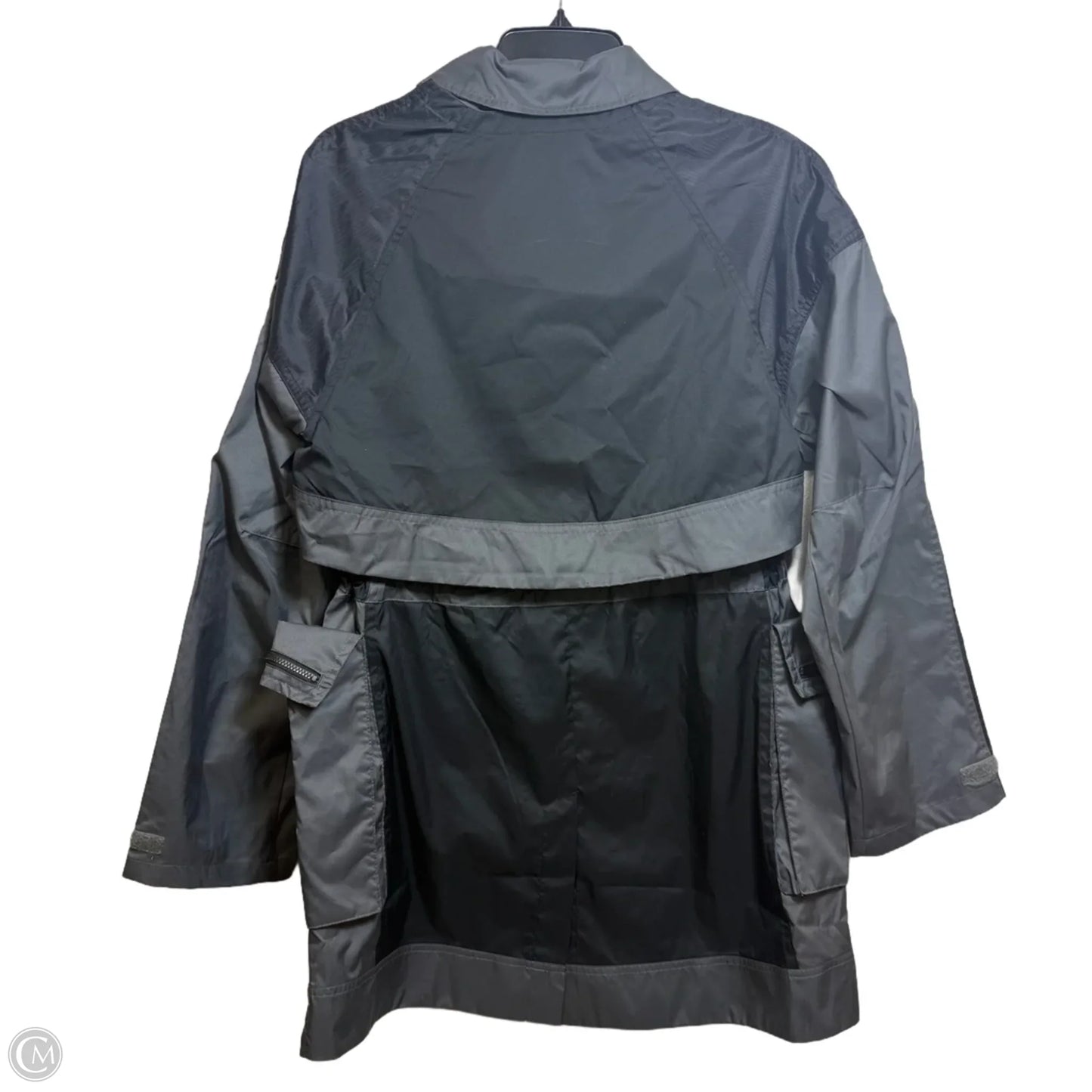 Jacket Luxury Designer By Jordan In Black & Grey, Size: S