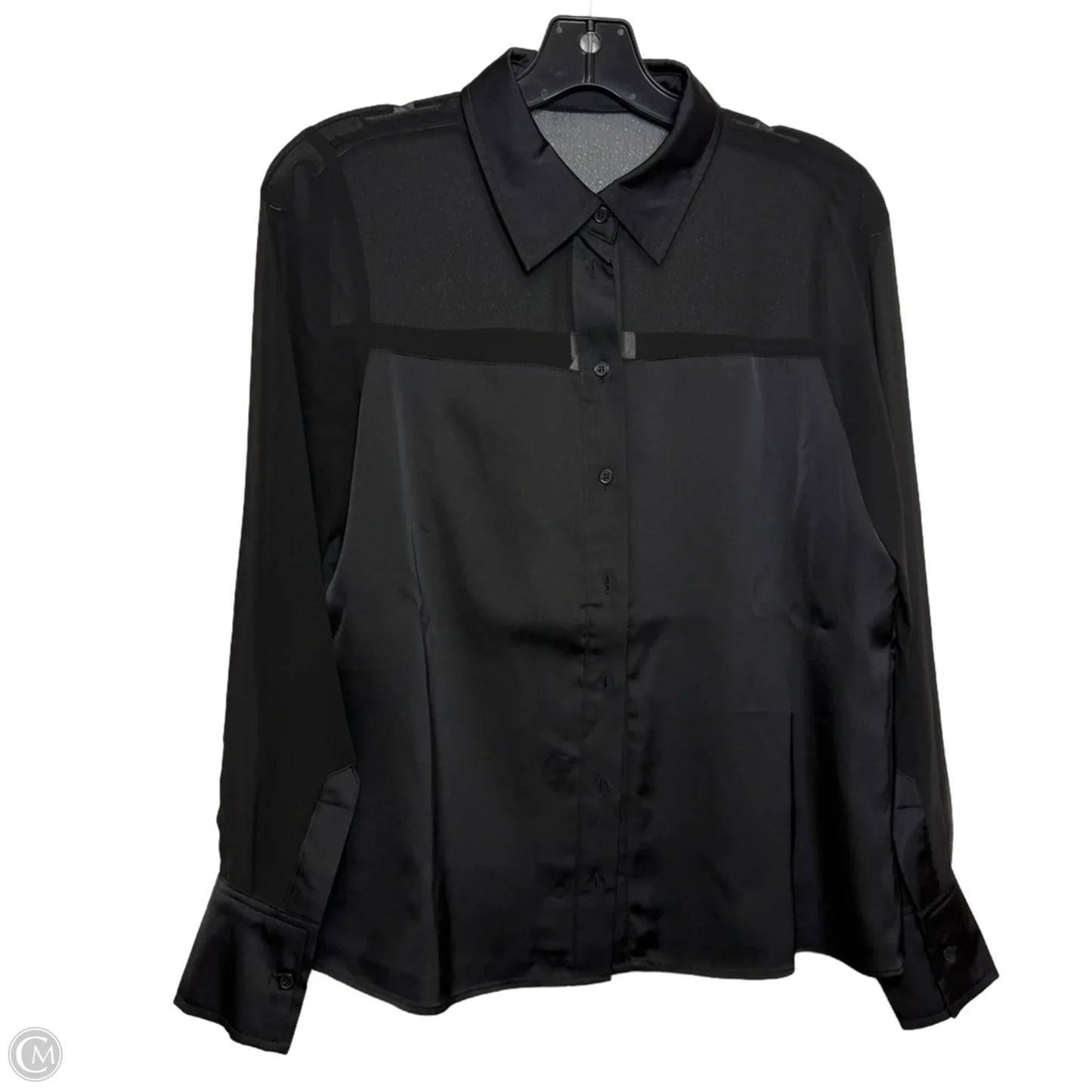 Top Long Sleeve By Cece In Black, Size: Xs