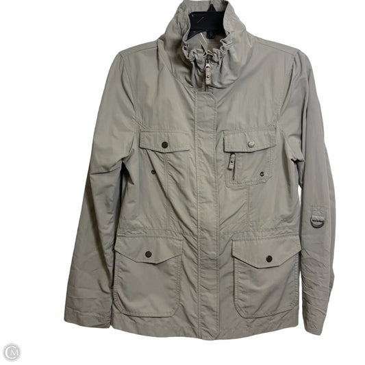 Jacket Utility By Eddie Bauer In Taupe, Size: M