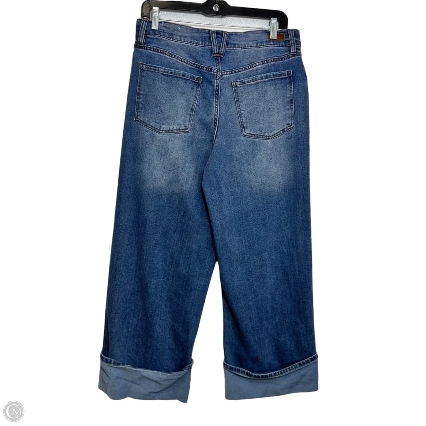 Jeans Cropped By BLUE REVIVAL  In Blue Denim, Size: 10