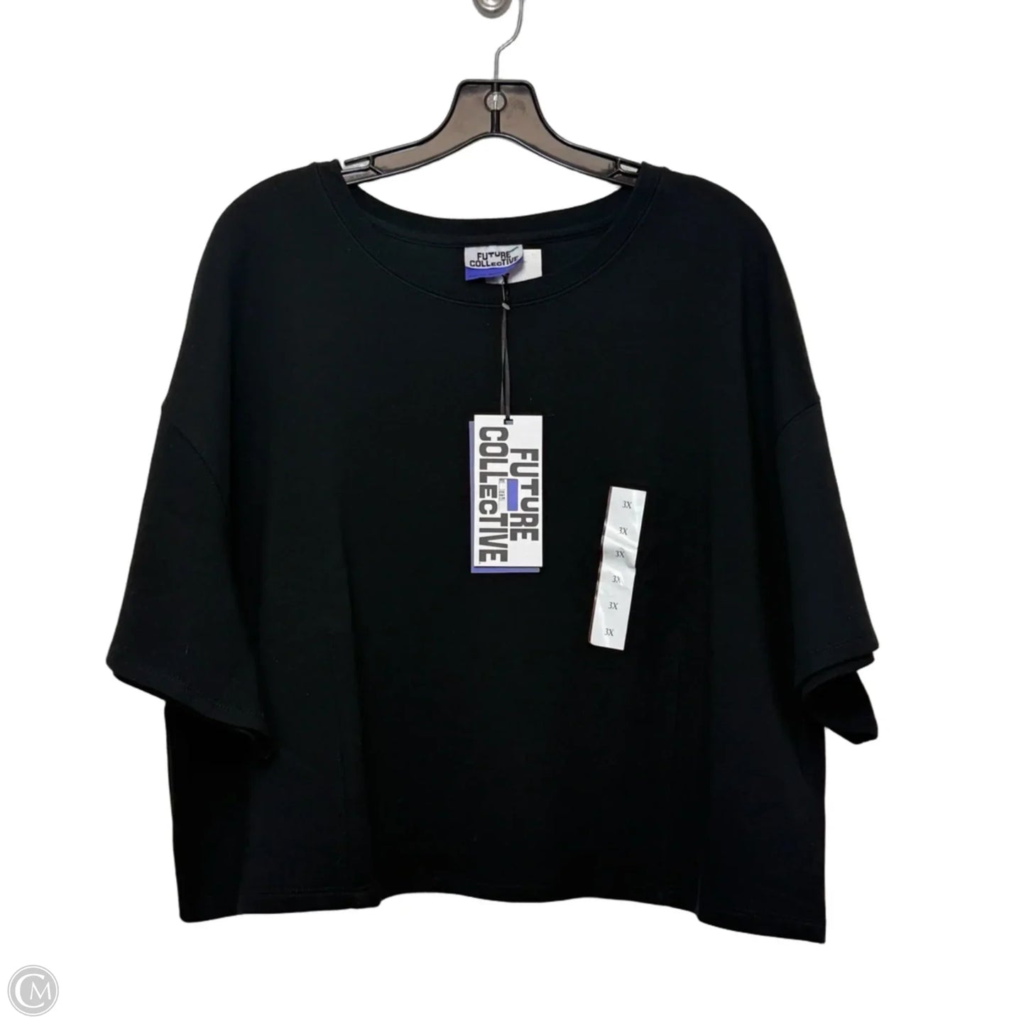 Athletic Top Short Sleeve By Future Collective In Black, Size: 3x