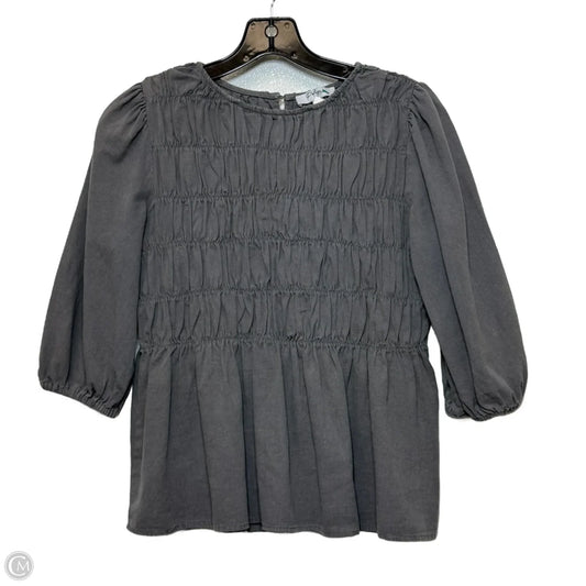 Top 3/4 Sleeve By Polagram In Multi-colored, Size: S