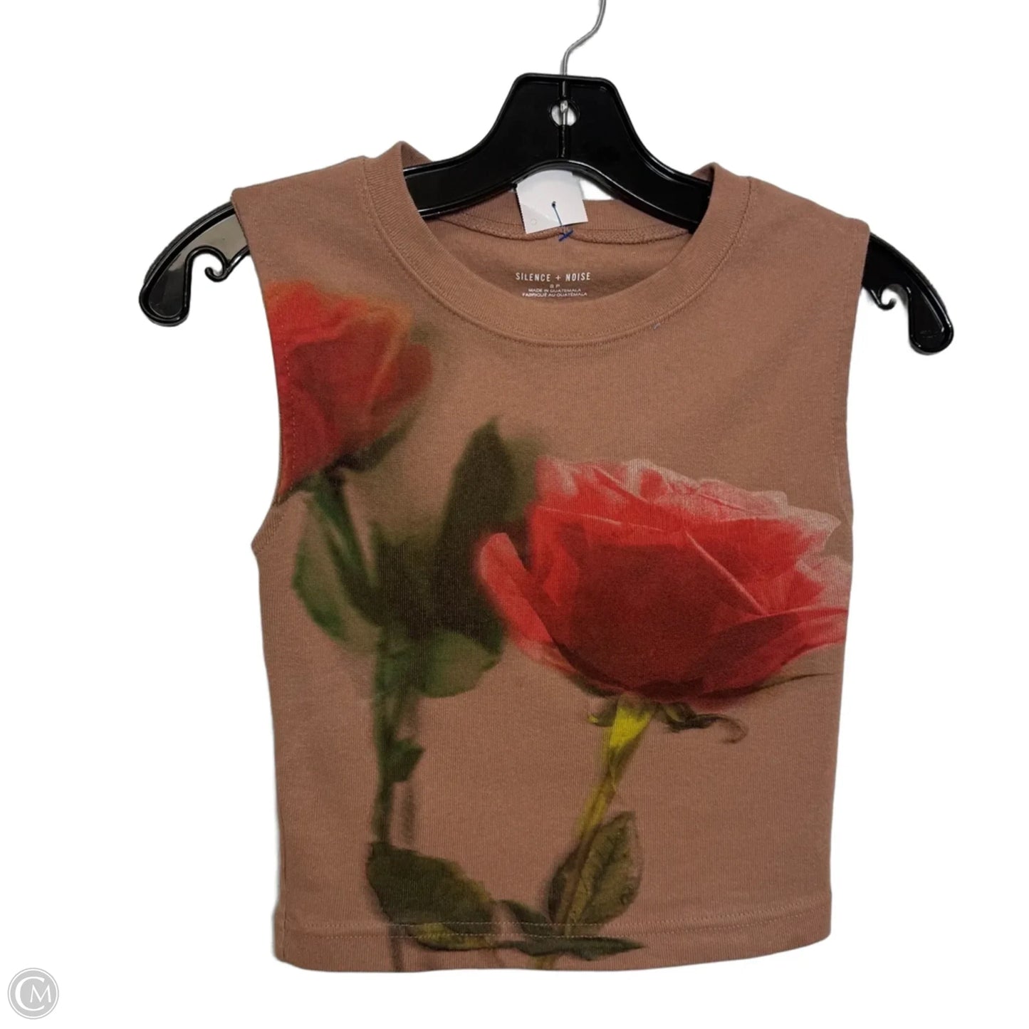 Top Sleeveless By Silence And Noise In Brown, Size: S