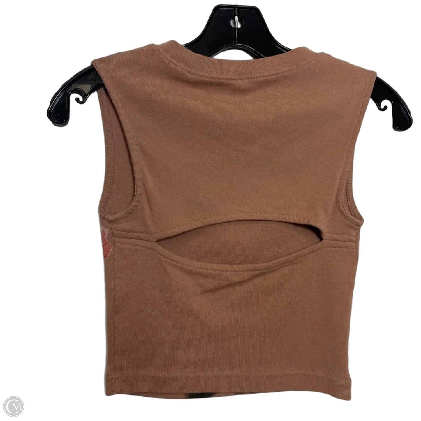 Top Sleeveless By Silence And Noise In Brown, Size: S