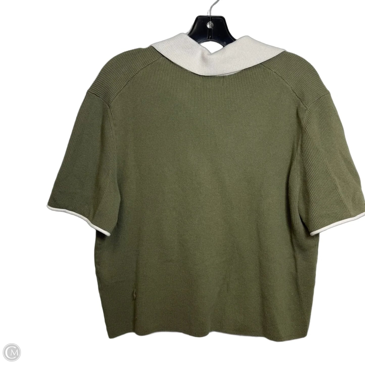 Sweater Short Sleeve By Banana Republic In Green, Size: L