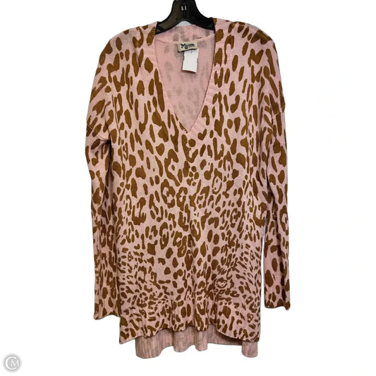 Top Long Sleeve By Mumu In Animal Print, Size: Xs