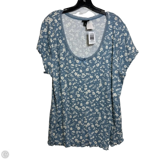 Top Short Sleeve By Torrid In Blue, Size: 3x