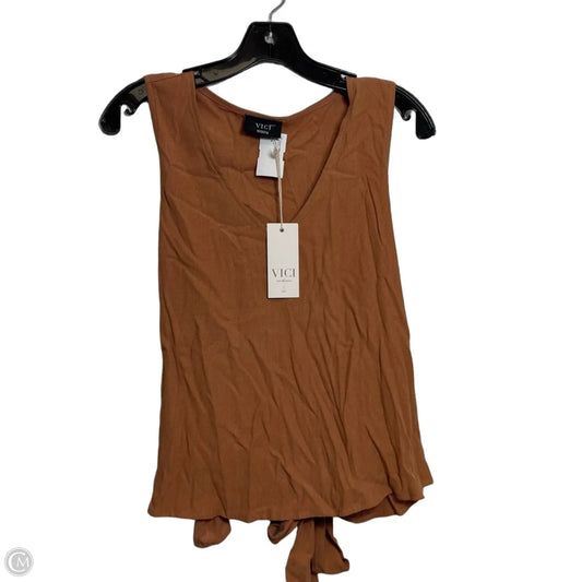Top Sleeveless By Vici In Orange, Size: M