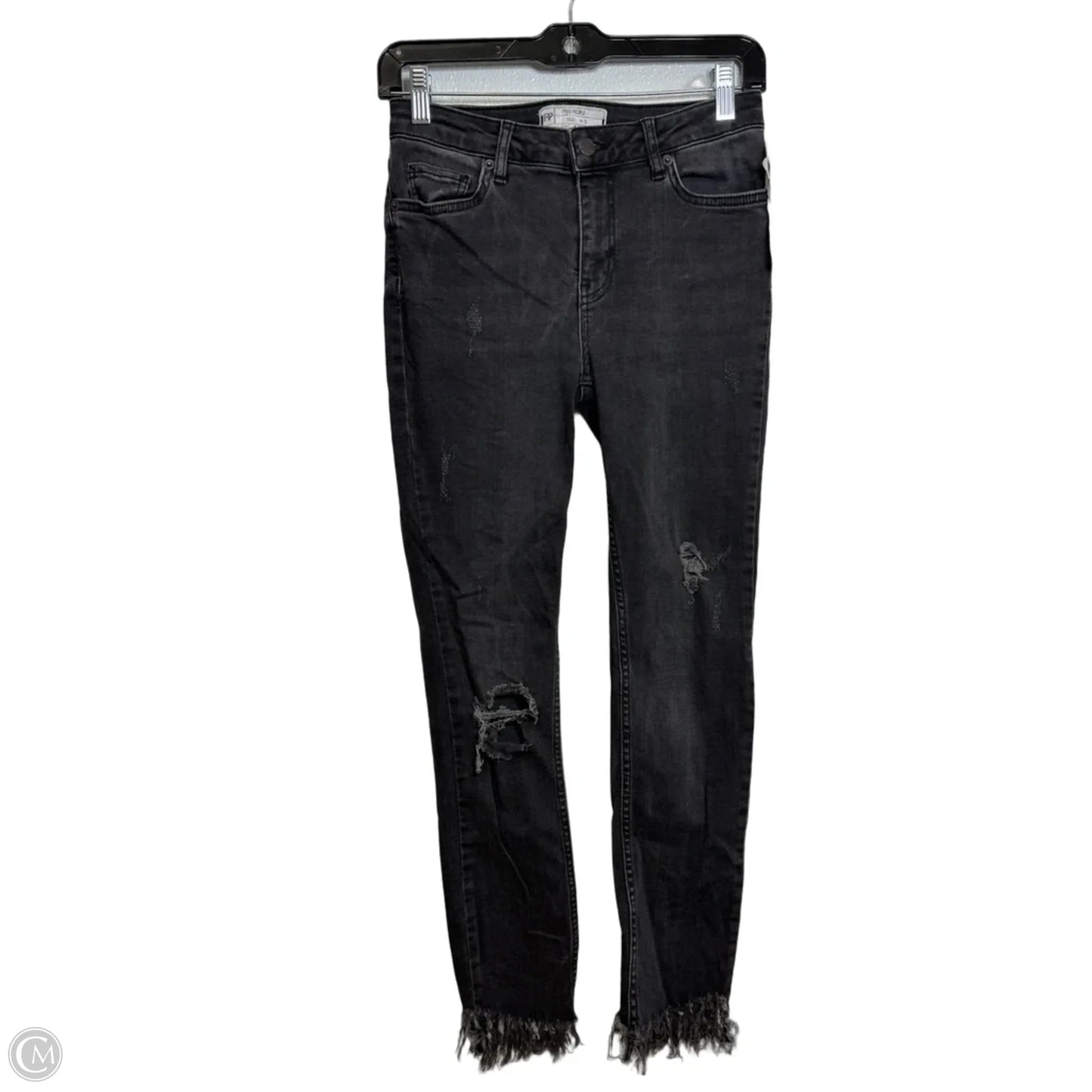 Jeans Skinny By Free People In Black, Size: 0