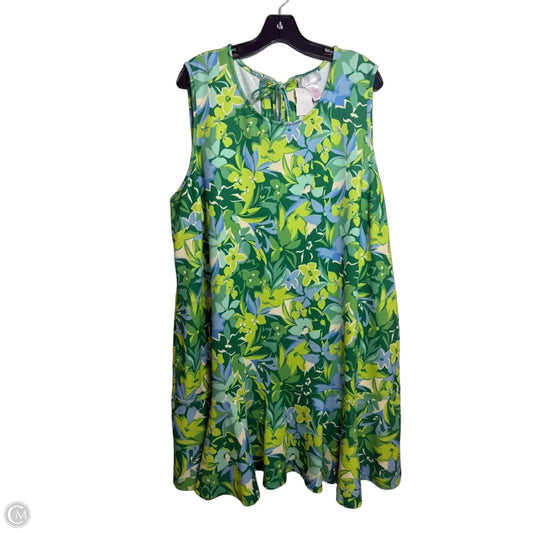 Dress Casual Short By Stella Parker In Floral Print, Size: 2x