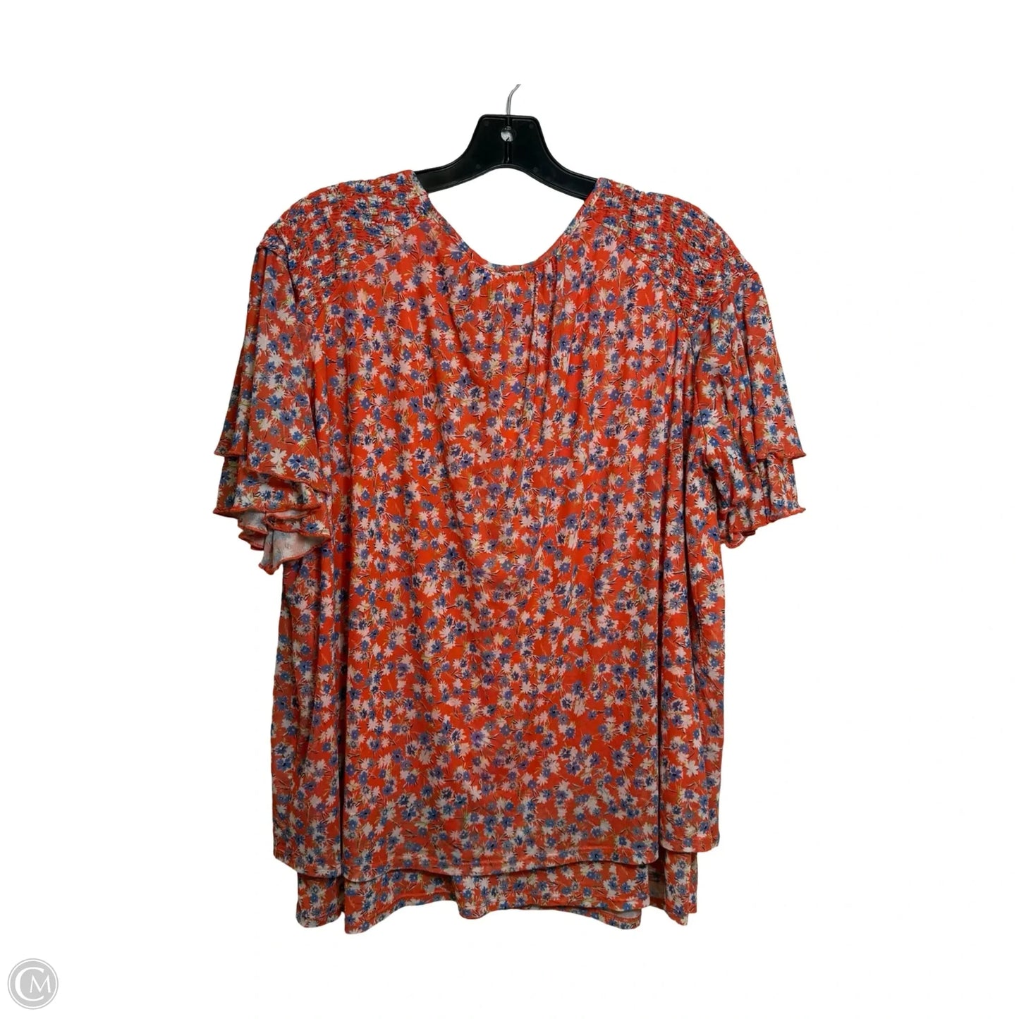 Top Short Sleeve By Skyes The Limit In Orange, Size: 1x