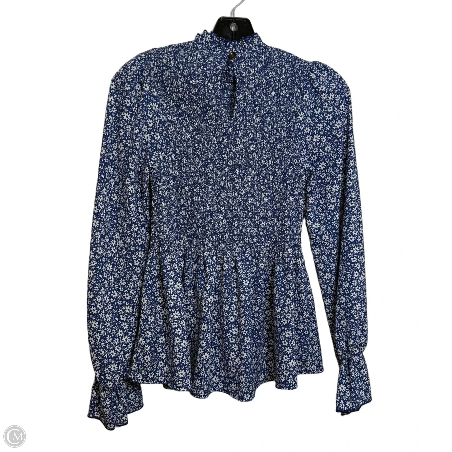 Top Long Sleeve By Miami In Blue, Size: Xs
