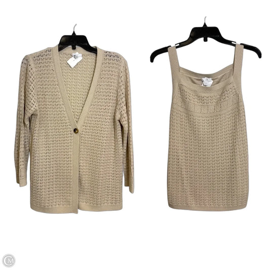 Top 2pc Long Sleeve By J. Jill In Tan, Size: S