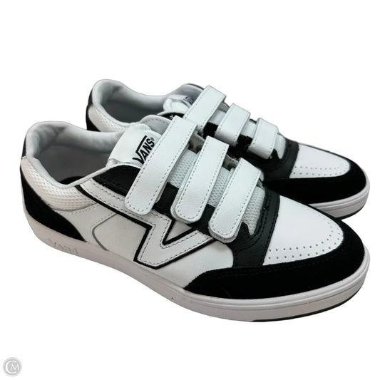 Shoes Sneakers By Vans In Black & White, Size: 8