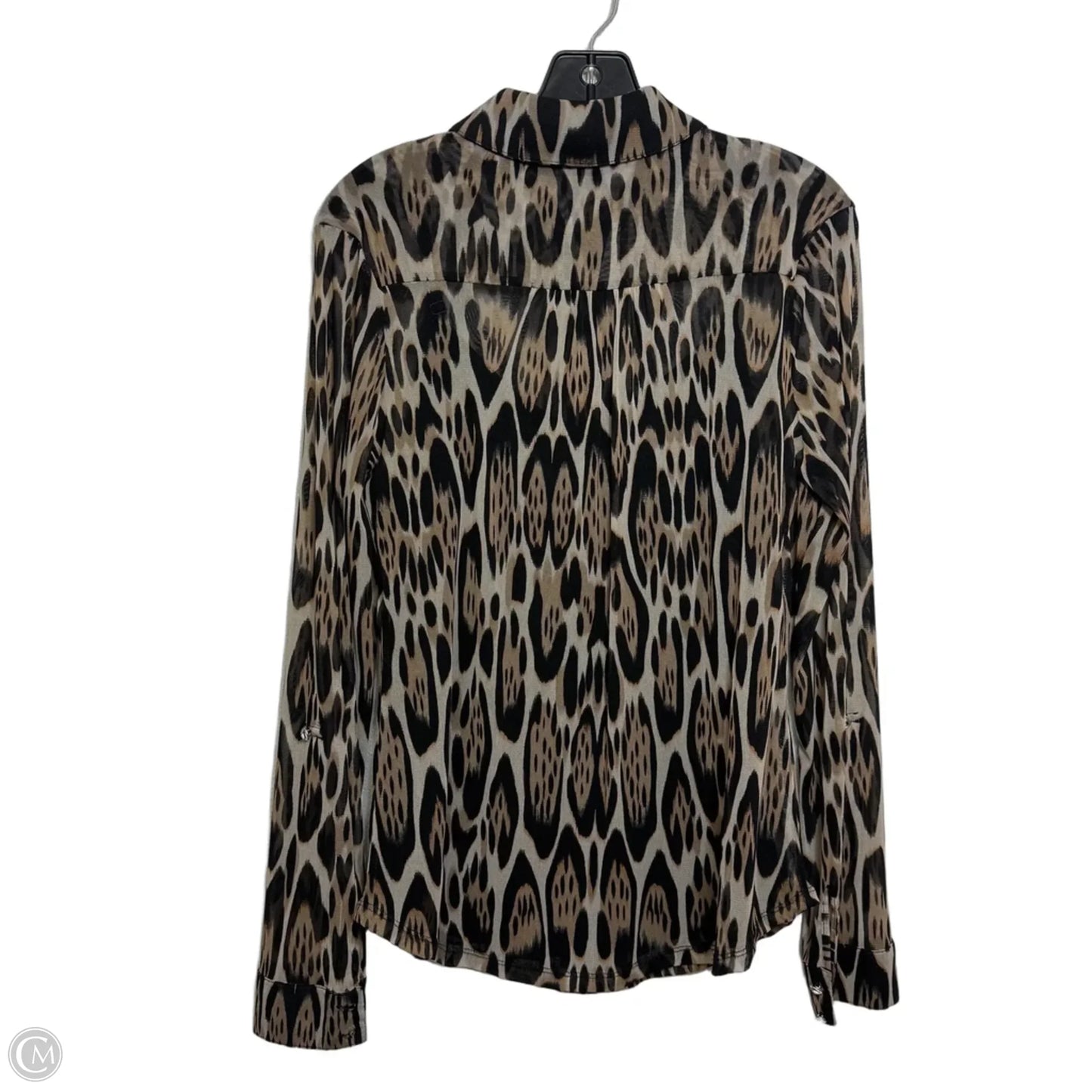 Top 2pc Long Sleeve By Inc In Animal Print, Size: M