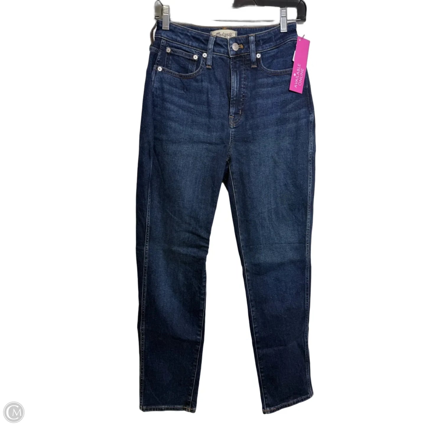 Jeans Straight By Madewell In Blue Denim, Size: 2