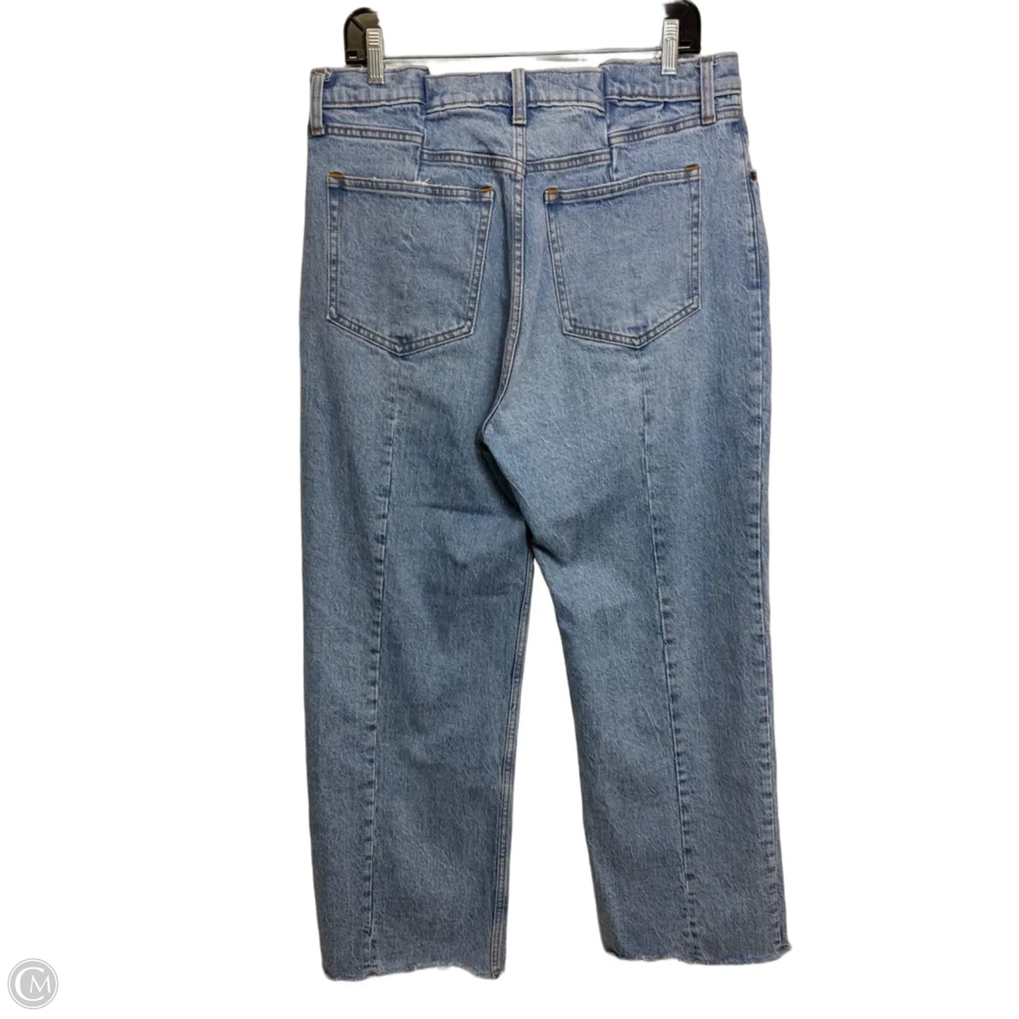 Jeans Wide Leg By Abercrombie And Fitch In Blue Denim, Size: 12 short