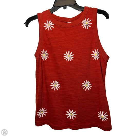 Top Sleeveless By Loft In Orange, Size: Xs